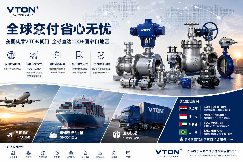 阀门和流量计产品海外项目交付更省心——威盾VTON服务海外工程项目